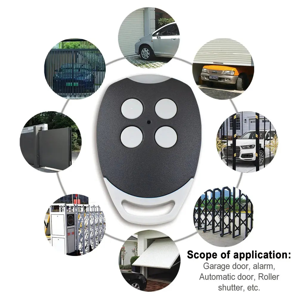 GOL4 rolling-code remote control with four buttons by Simples Market for garage doors and gates