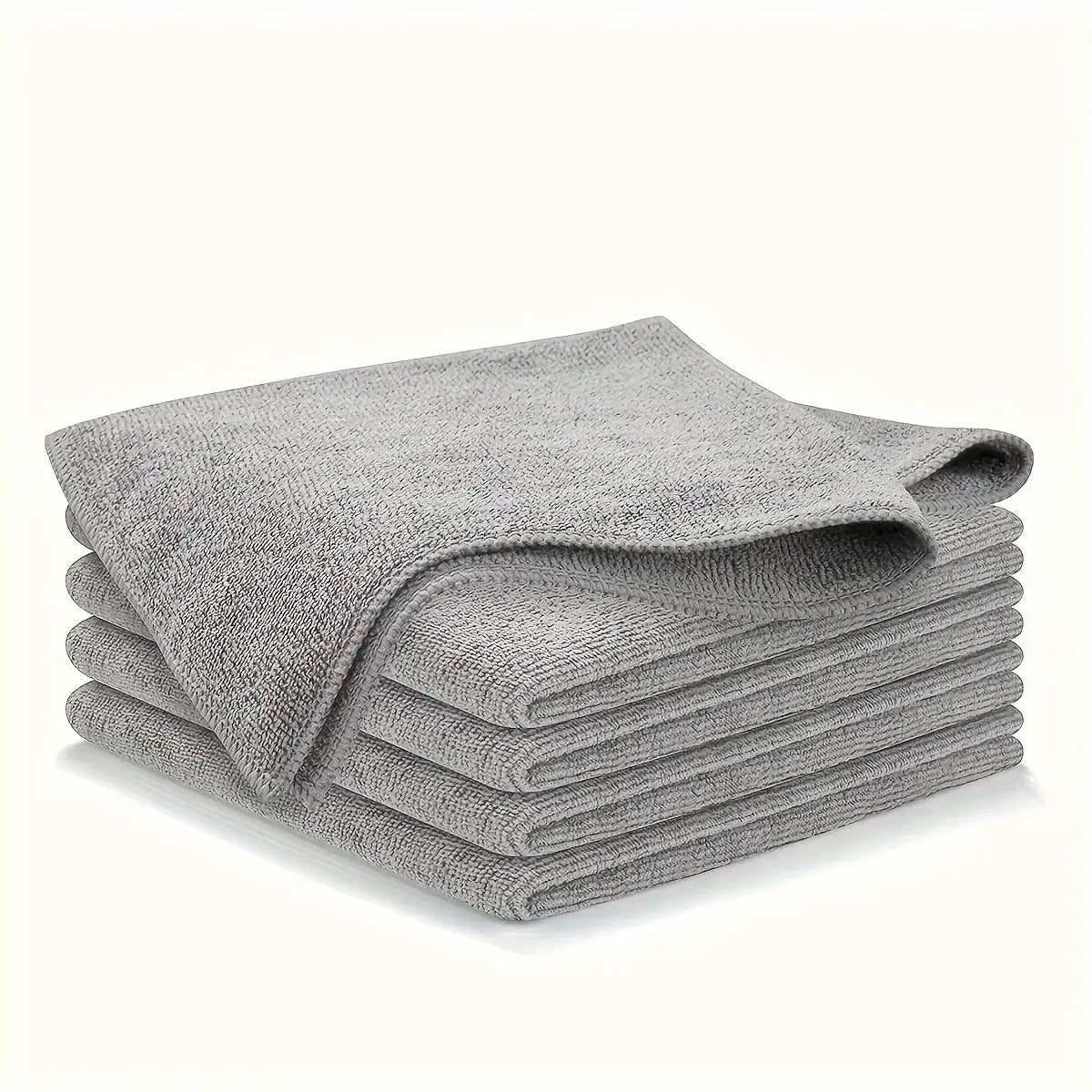 Kitchen towel set by Simples Market in light gray ultra-fine fiber cloths.