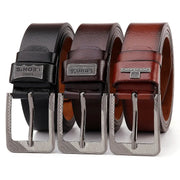 Leons Buckle Leather Casual Jeans Belt For Men Durable PU Material With Retro Luxury Style