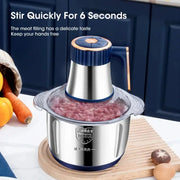 5L Electric Meat Grinder 304 Stainless Steel Food Processor Multifunctional Slicer Chopper Mincer Baby Food Maker