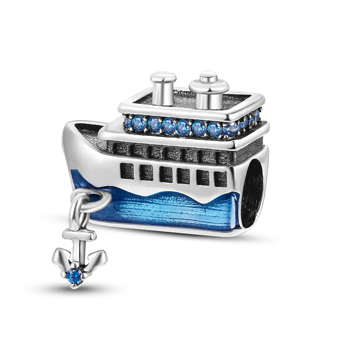 Travel Charm 925 Silver Plane Pendant Eiffel Tower Bead Charm For Bracelet Women Fashion Jewelry