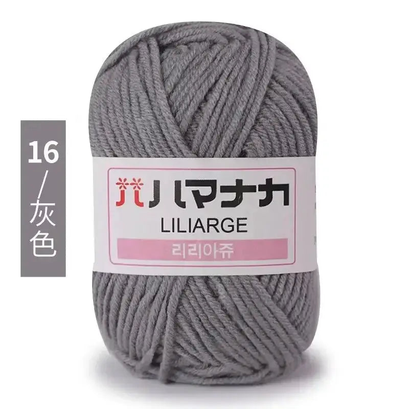 Milk Sweet Soft Cotton Baby Yarn Bamboo Blend Velvet Thick Wool For Hand Knitting And Crochet DIY Sweaters