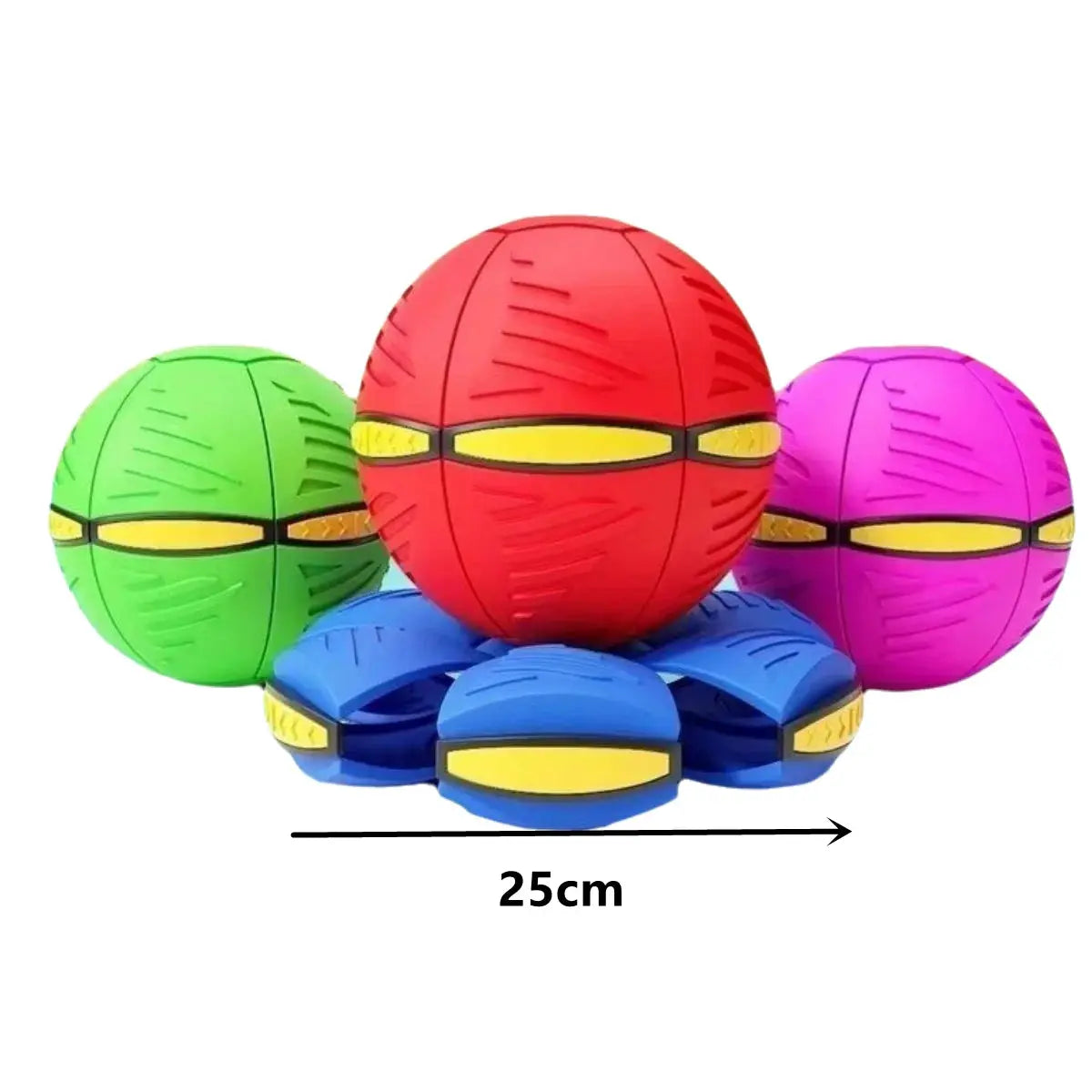 Blue Flying Saucer Ball Outdoor Toy For Parents And Children Transforming From Flying Disc To Ball For Active Play