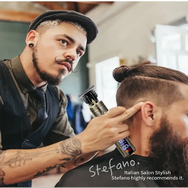 T9 Professional Hair Clipper For Men USB C Fast Charging Beard Body Hair Trimmer And Precision Electric Shaver