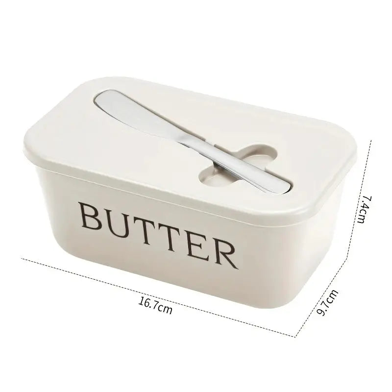 Home Essentials Butter Container With Knife Sealed Airtight Butter Box For Easy Slicing And Serving