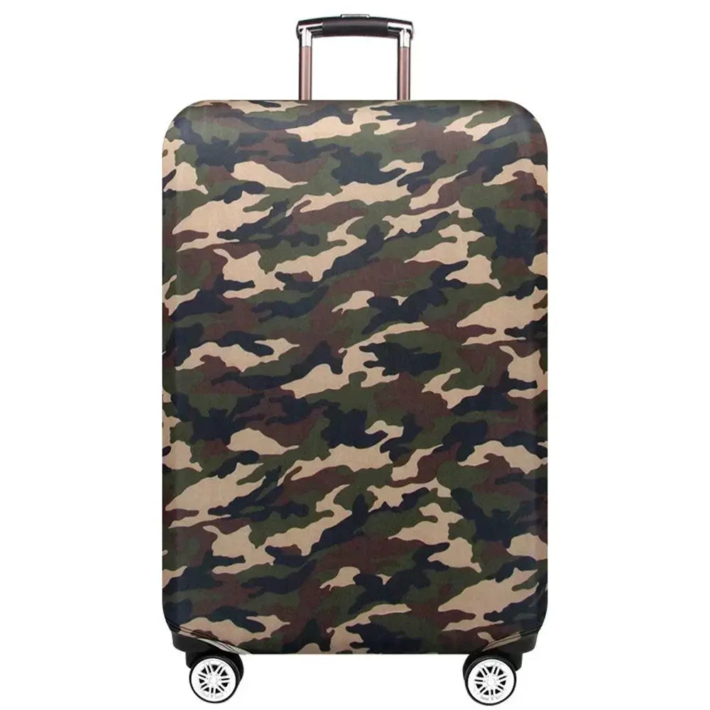 VoyagePro Luggage Cover For 18 To 32 Inch Suitcases Washable Stretch Fabric Protector With Bright Geometric Pattern