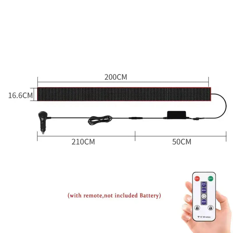 Truck Car Devil Eye LED Pixel Panel Light Remote Control 12V 24V