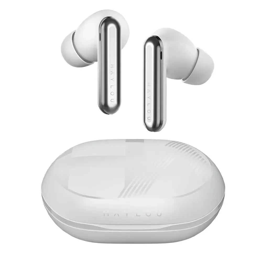 Haylou Mori Pro wireless earphones in white with charging case (2 earbuds)