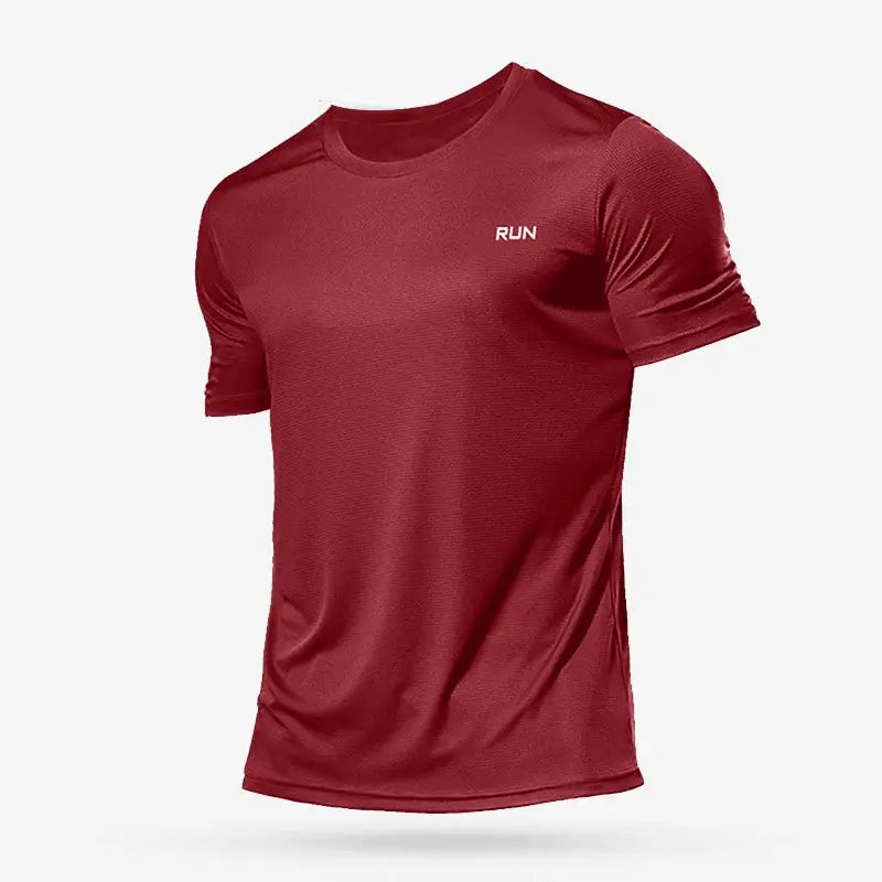 Summer Mens Quick Dry Running And Bodybuilding Shirt Gym Fitness Top Short Sleeve Oversized Jersey