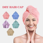 Microfiber Hair Towel Wrap For Women Shower Spa Head Turban Drying Hair Quick Dry Absorbent