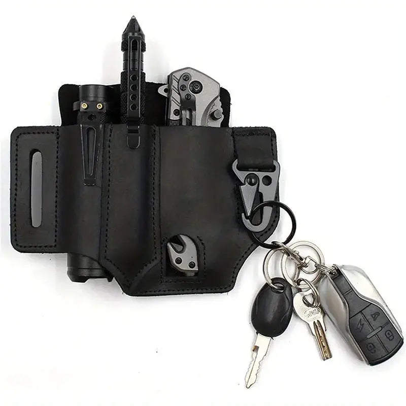 Tactical Multi - Tool Leather Belt Holster - Simples Market