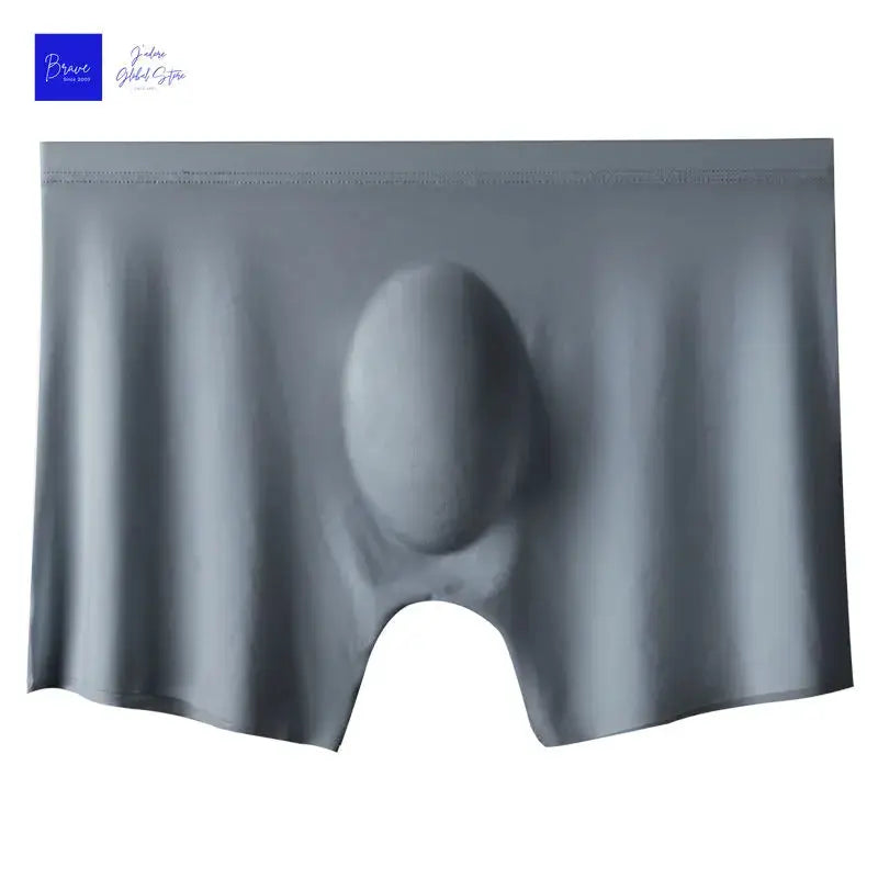 Mens Ice Silk Boxer Shorts Seamless Breathable Antibacterial Underwear For Men Comfortable Daily Wear