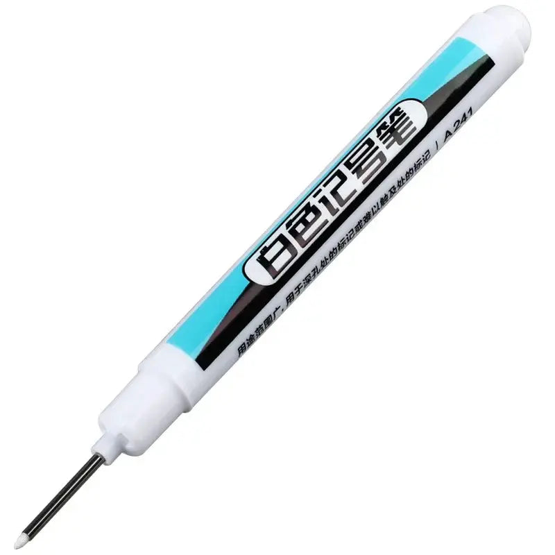White permanent paint pen by Simples Market, 0.7mm tip, for wood, plastic, glass, metal, canvas