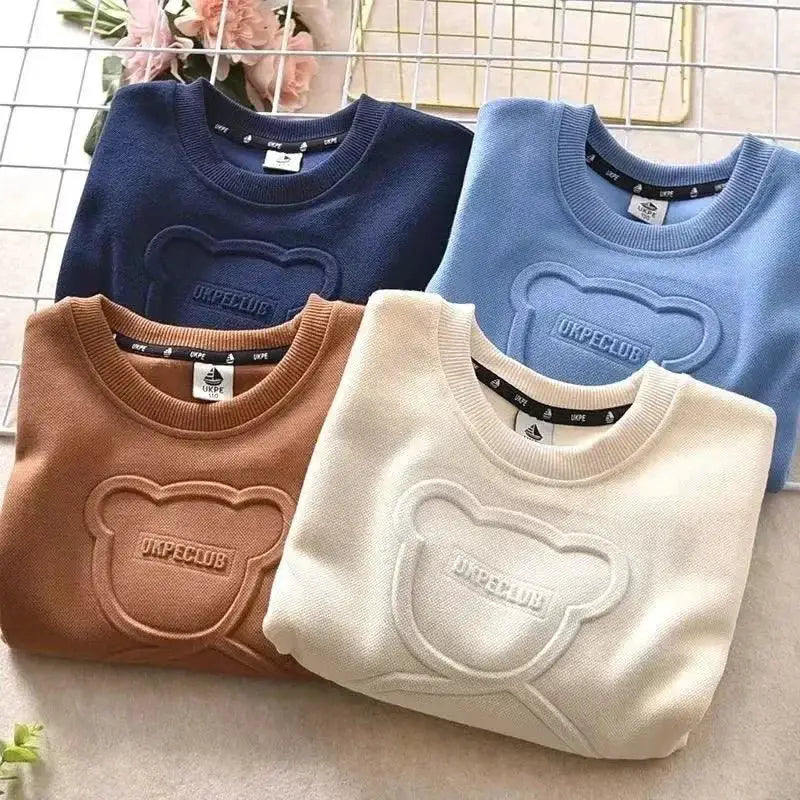 Kids Autumn Cotton Bear Hoodie - Simples Market