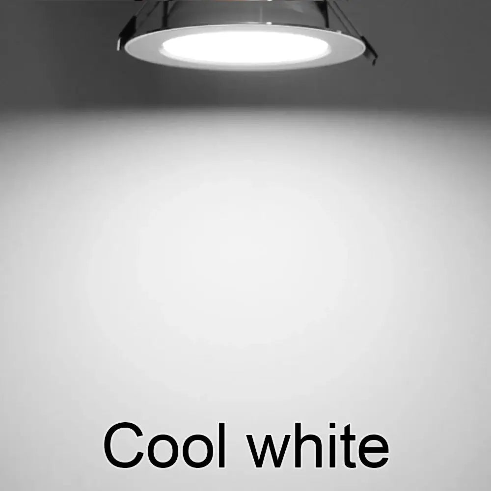 LED downlight recessed round ceiling light, cool white, 220V, for home decor lighting