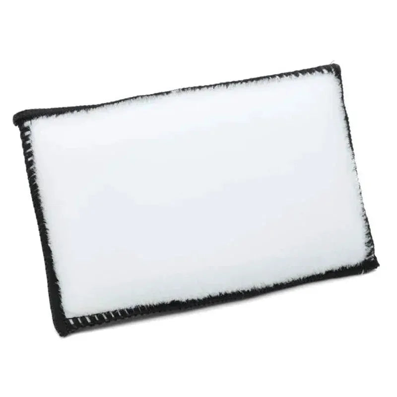 Simples Market microfiber car detailing sponge, double-sided white pad with black edging