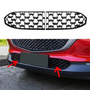 Front bumper lower grille cover for Mazda CX-30 2020-2021, Simples Market, black honeycomb grille (split left/right).