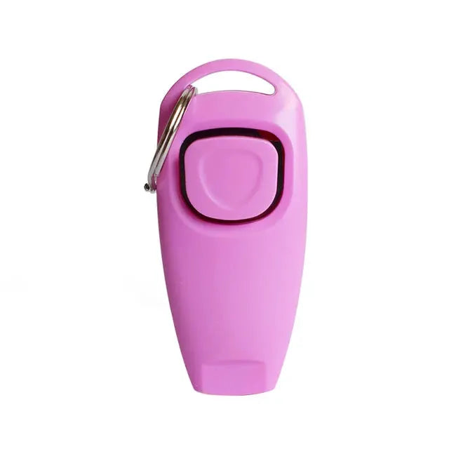 2-In-1 Dog Clicker And Training Whistle With Key Ring For Puppy Training And Barking Control