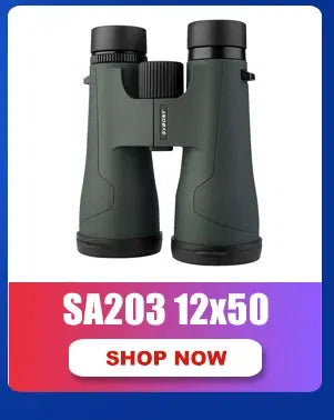 SVBONY SV28 spotting scope in green, waterproof with powerful zoom