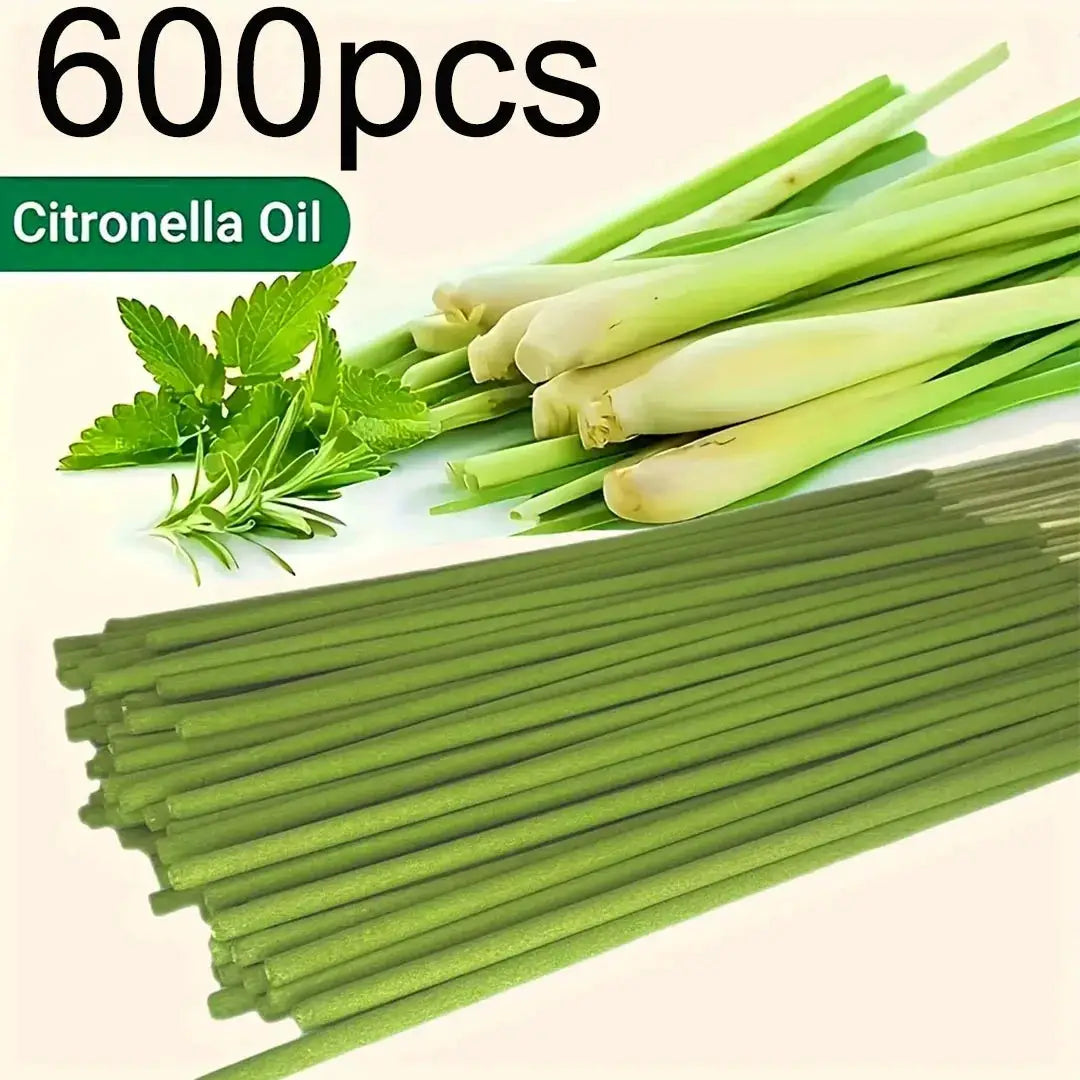Extended Burning Time Lemongrass Oil Stick for Home and Outdoor Use 45 Minute Burn Scent for Camping Yard Pool Decor