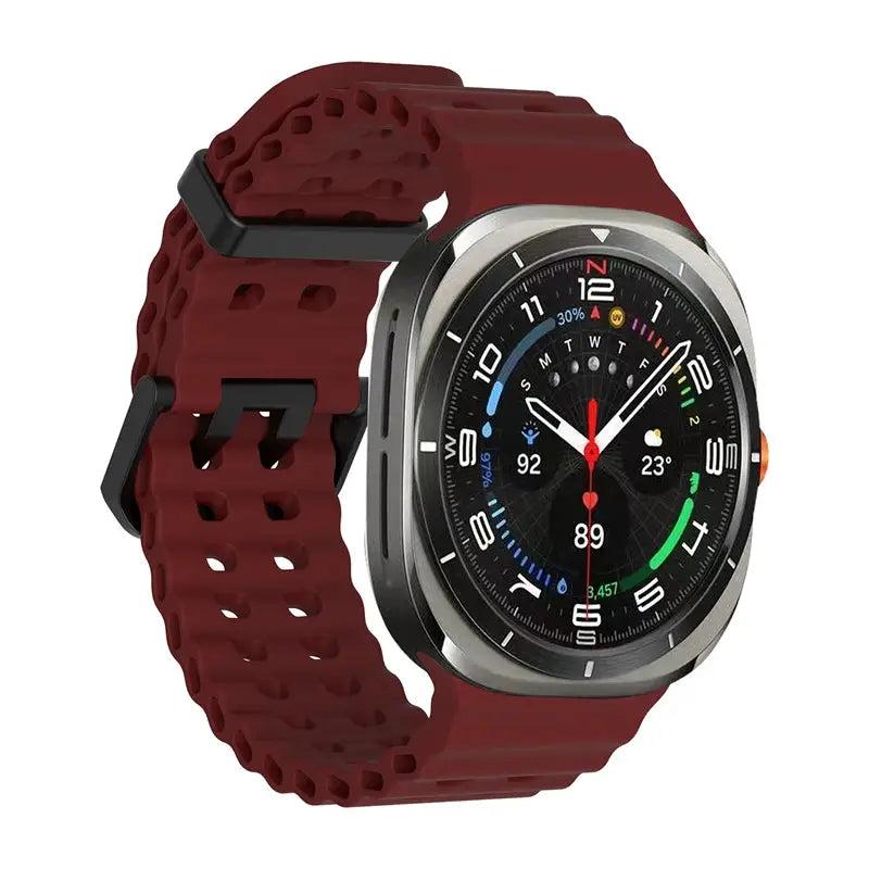 1:1 Marine Band For Samsung Galaxy Watch Ultra 2025 2024 Strap Accessories Sport Silicone Bracelet For Samsung Galaxy Ultra 47mm