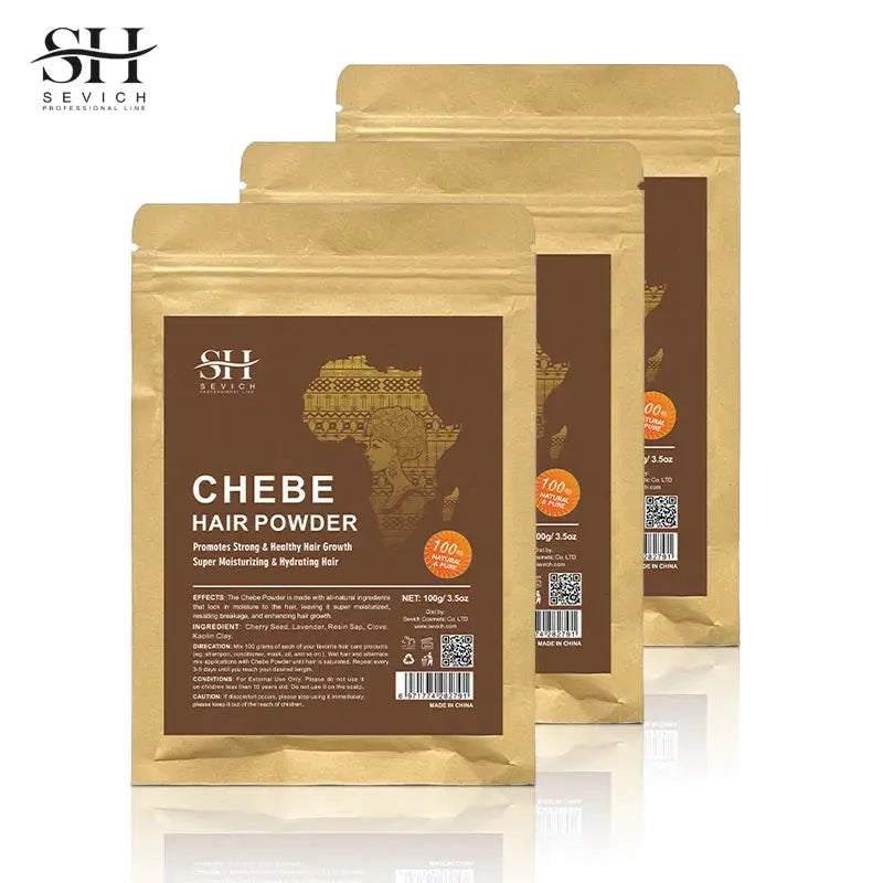 100% Natural Chebe Powder Natural Ingredients Promotes Hair Strengthens & Thickens Anti Hair Loss Hair Regrowth Treatment