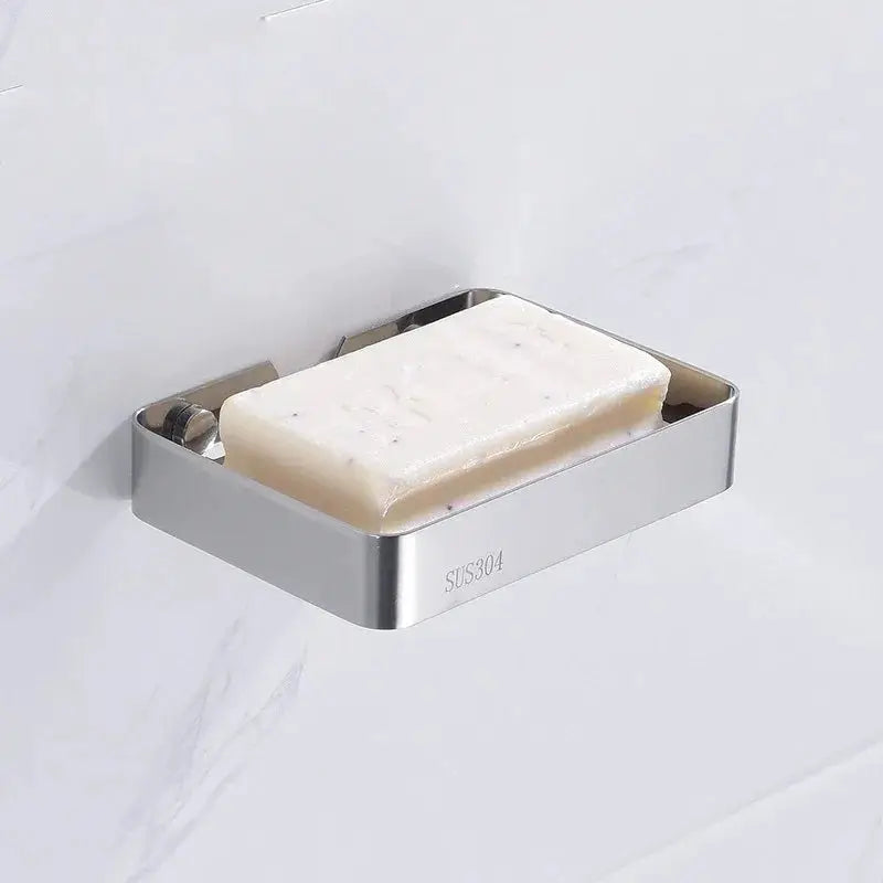Simples Market 304 stainless steel bathroom soap organizer wall-mounted shelf with soap bar