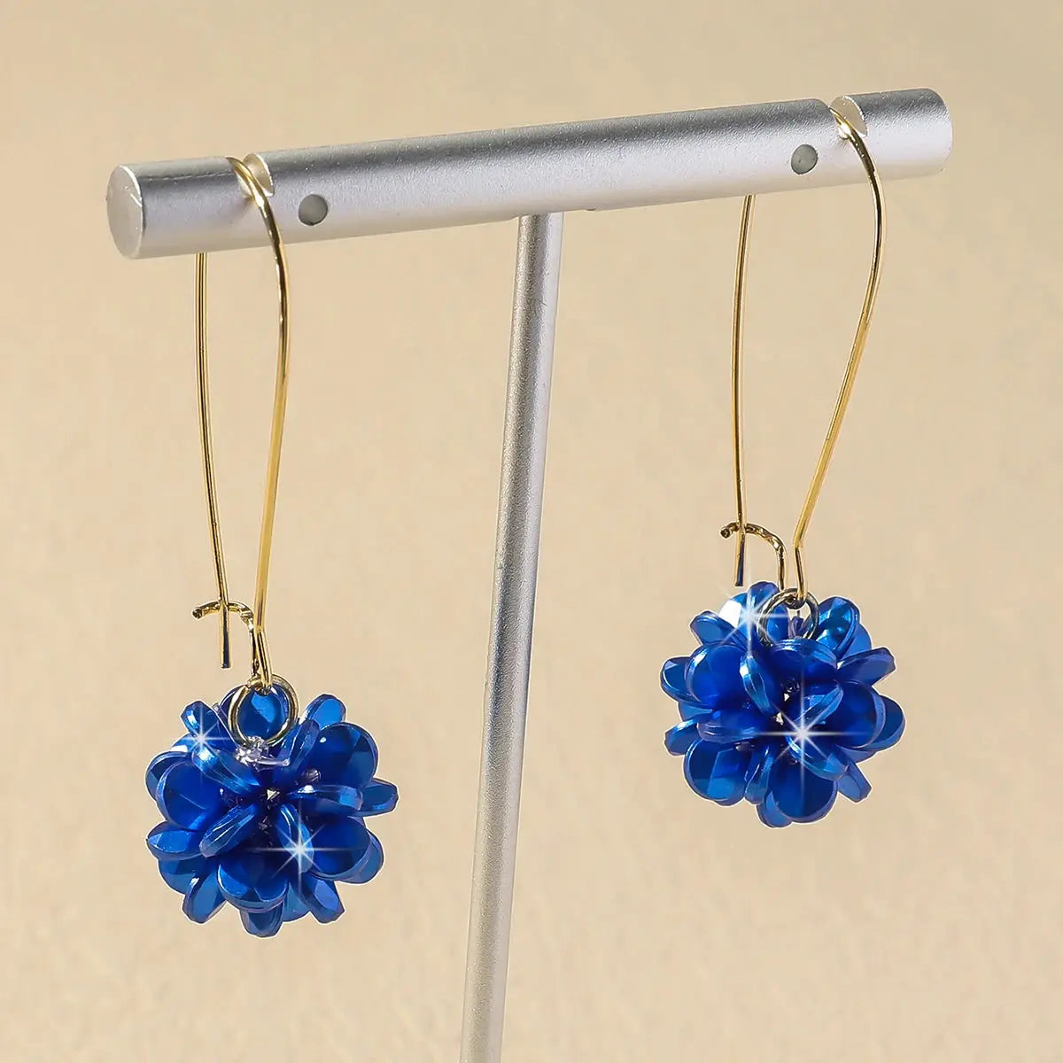 Two Piece Womens Fashion Trend DIY Pearl Petal Ball Drop Earrings Zinc Alloy Party Banquet Travel Holiday Gifts