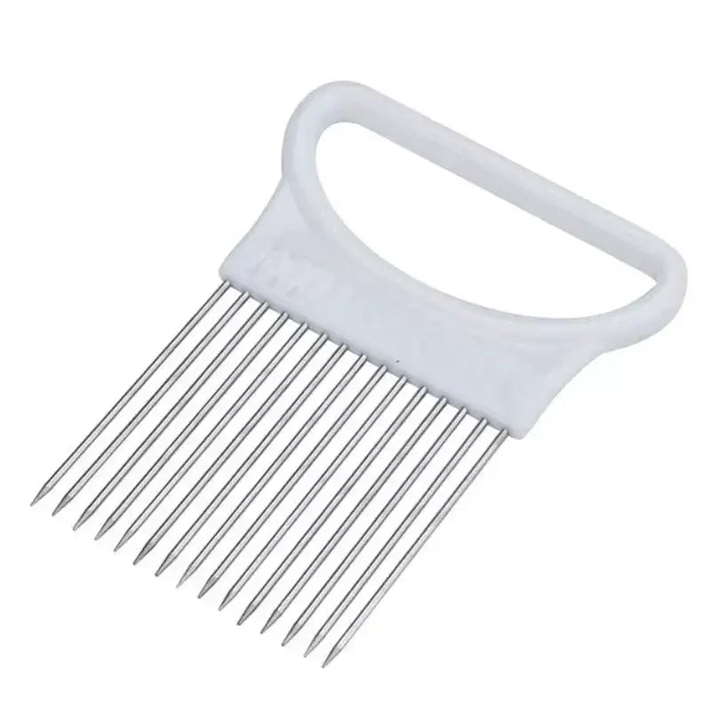 Colorful Onion Slicer With Stainless Steel Blades 1 Piece Kitchen Tool For Effortless Onion Slicing
