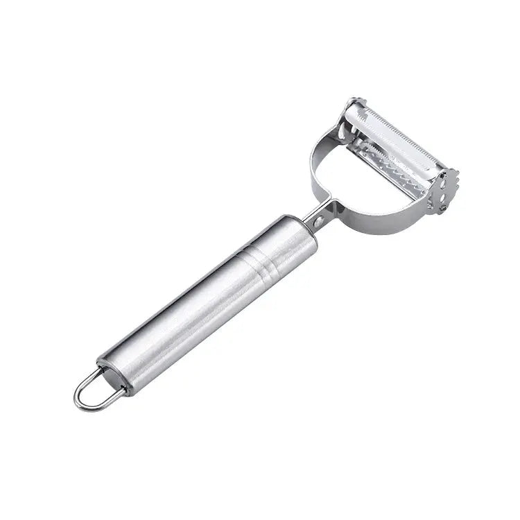 ChefMate Double Head Stainless Steel Vegetable Peeler With Peel And Julienne In One Easy Safe Tool