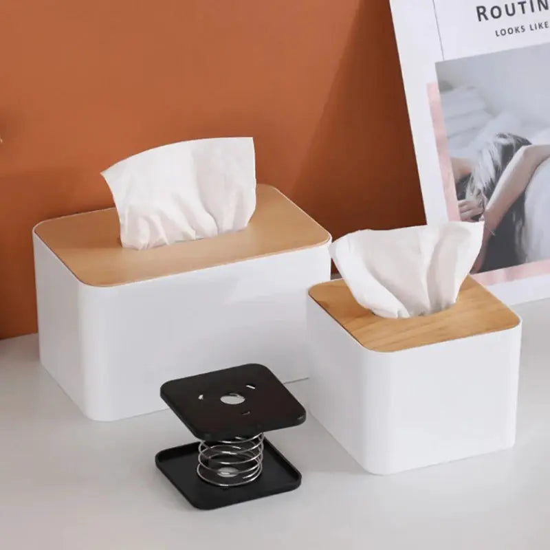 TissueTech Paper Drawer Spring Holder Inside Tissue Box For Effortless Lifting And Smooth Jam Free Extraction
