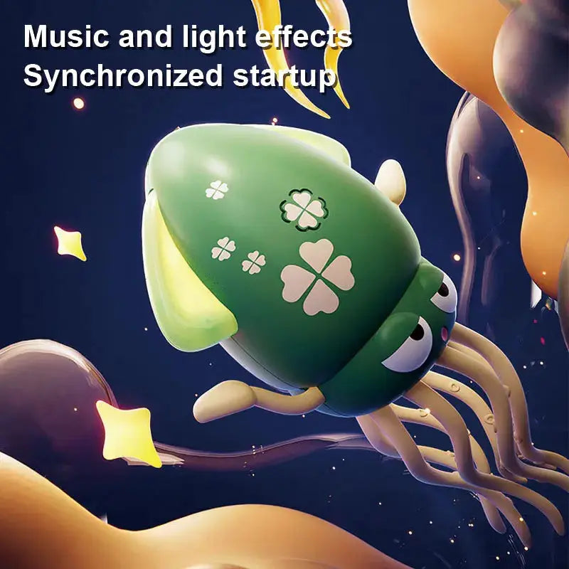 Funny Dancing Octopus Toy Crawling Auto Sensing Obstacle Avoidance Electronic Pet With Music Lights Kids Christmas Gift