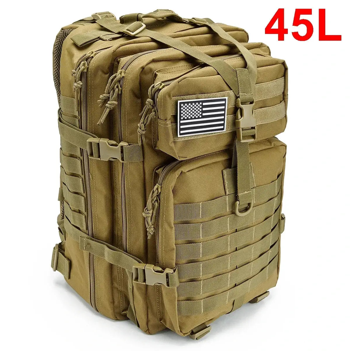 RidgeGuard Tactical Backpack 30L and 50L Durable MOLLE Pack for Hiking Trekking Hunting and EDC
