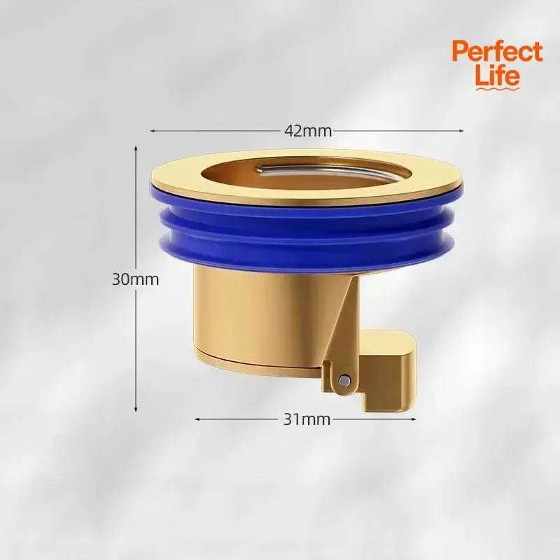 Toilet Shower Copper Floor Drain Core Anti Odor Insect Repellent Self Sealing Backflow Prevention Bathroom Accessory