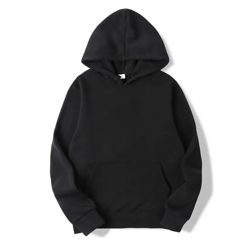 NovaWear Unisex Solid Color Hoodie Sweatshirt All Season Comfort Regular Fit Polyester Knit