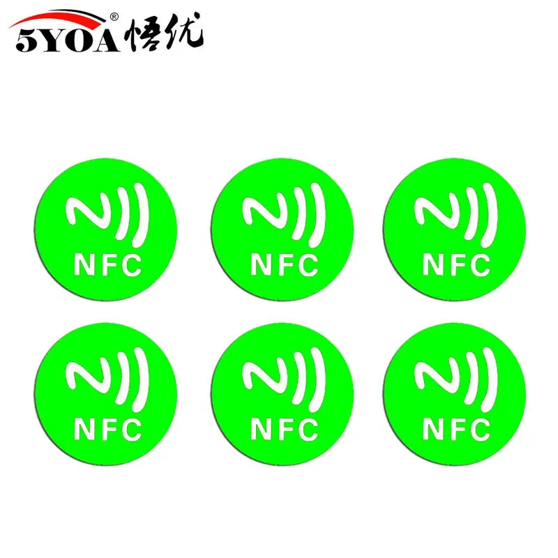 6 Pcs NFC Ntag213 Ntag215 Ntag216 Tags Sticker 13.56MHz Universal RFID Labels For Amiibo And More