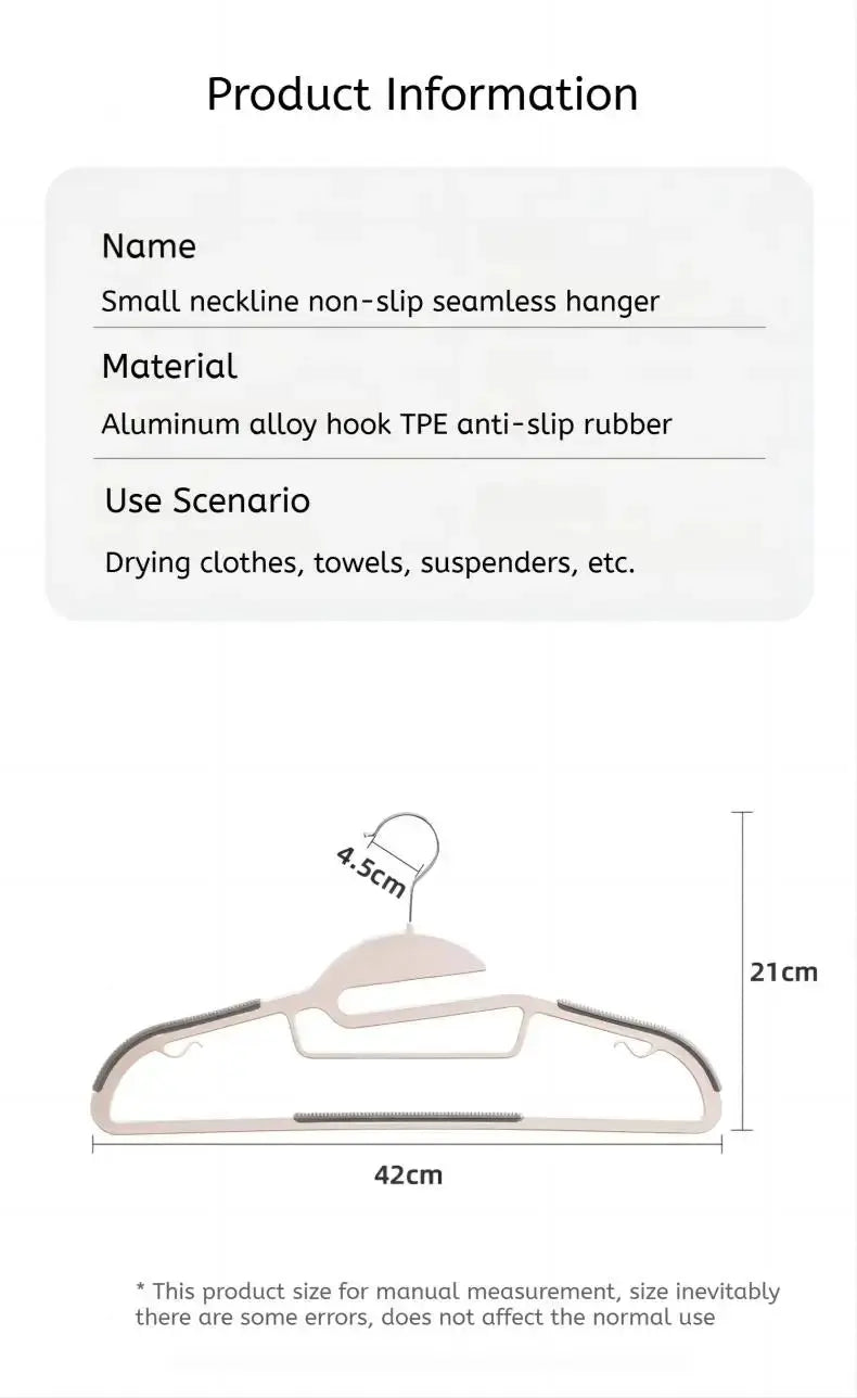 Clothes hanger by Simples Market in black/orange/grey with anti-slip rubber grips for wet and dry use