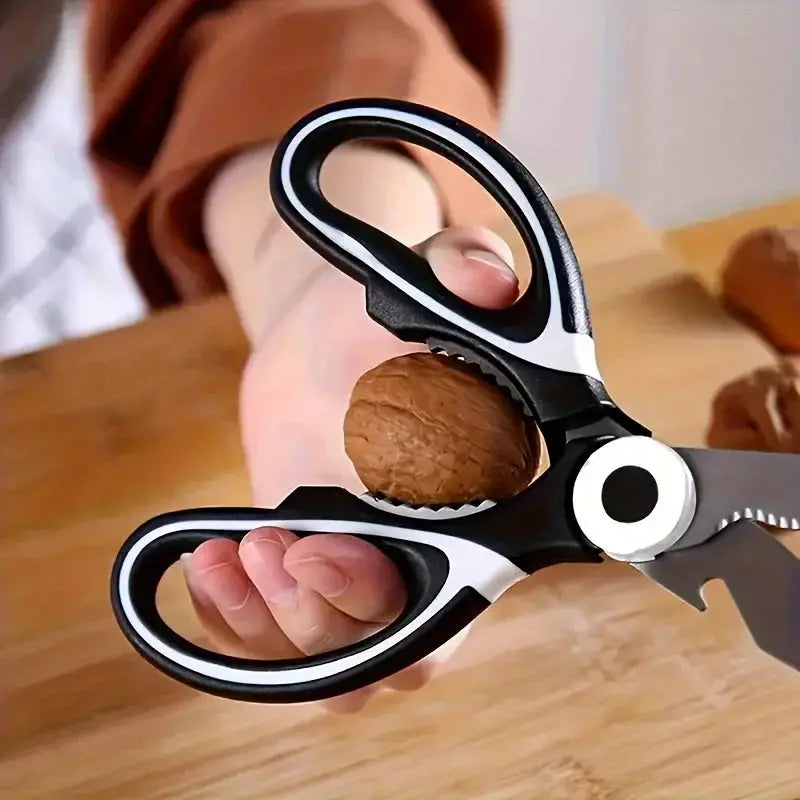 Heavy Duty Stainless Steel Kitchen Scissors Multifunctional Food Scissors For Poultry Herbs Vegetables Pizza And Salad