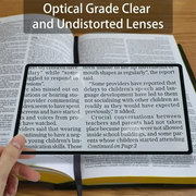 New Full Page Large Sheet Magnifier Magnifying Glass Reading Aid Ultra Thin Page Magnifier For Documents Menus Maps And Photos