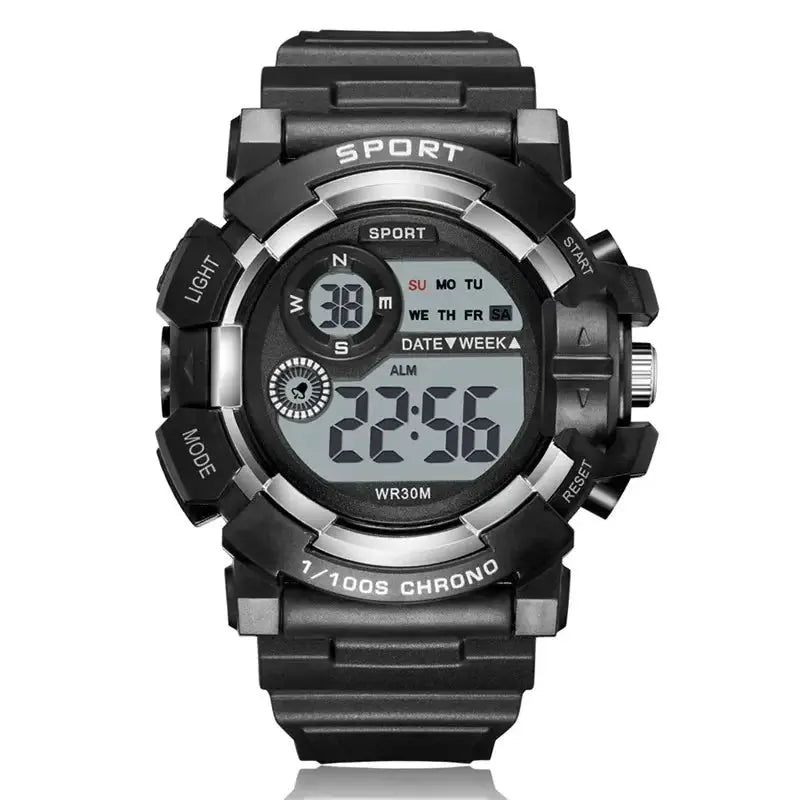 YIKAZE Digital Sports Watch For Men Women Kids Waterproof Luminous Display For Outdoor Activity