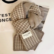 Atmosphere Double Sided Thickened Knitted Scarf Polyester Warm Winter Accessory For Students