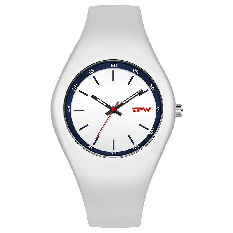 TPW Full Size 40mm Quartz Watch For Women With Japanese Movement And Skin Friendly Silicone Strap