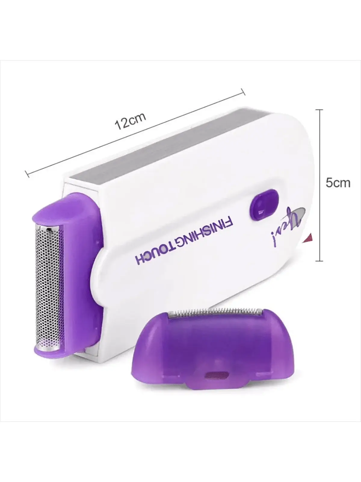 Simples Market electric shaver for face and body with purple foil head and cap