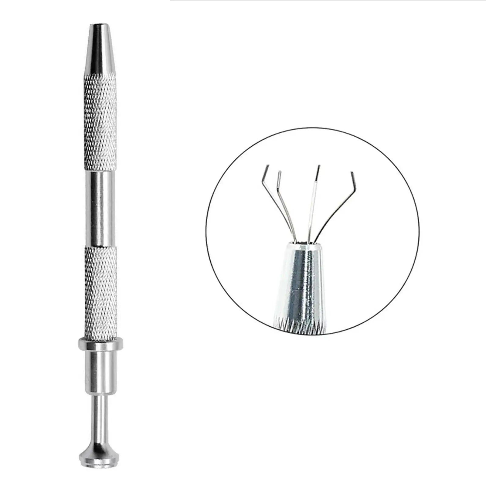 Four Claw Piercing Ball Grabber Aluminum Alloy Mini Rhinestone Claw Tweezers For Jewelry Making Crafting Electronics