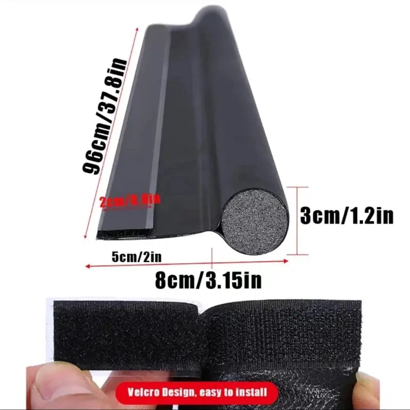 Door Bottom Seal Strip 96cm Adjustable Weatherstripping for Drafts Sound Insulation Dust Insect Prevention Waterproof Gap