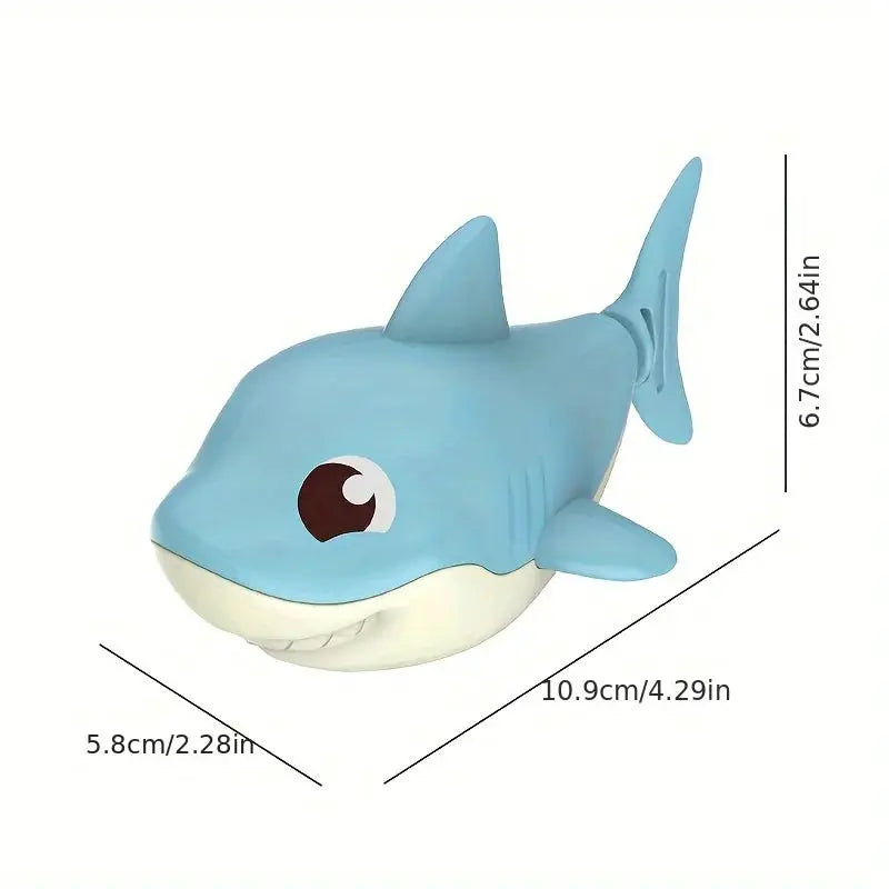 Wind Up Chain Shark Bath Toy For Kids 0 To 12 Years Beach Outdoor Water Play Shower Toy