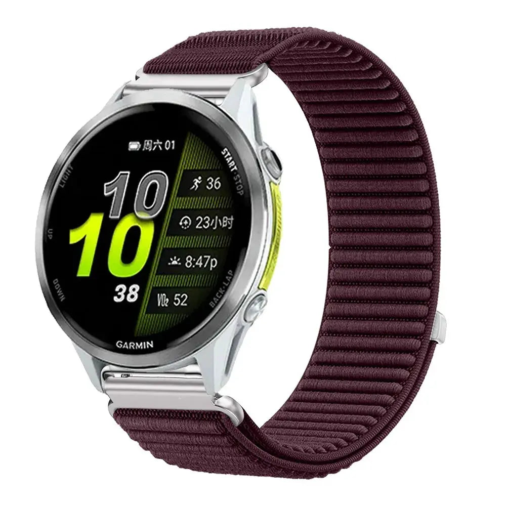 18mm 20mm 22mm Nylon Strap for Garmin Forerunner 970 965 955 570 165 265S/Active 6/5 Breathable Bracelet for Garmin Venu 4/3/3S