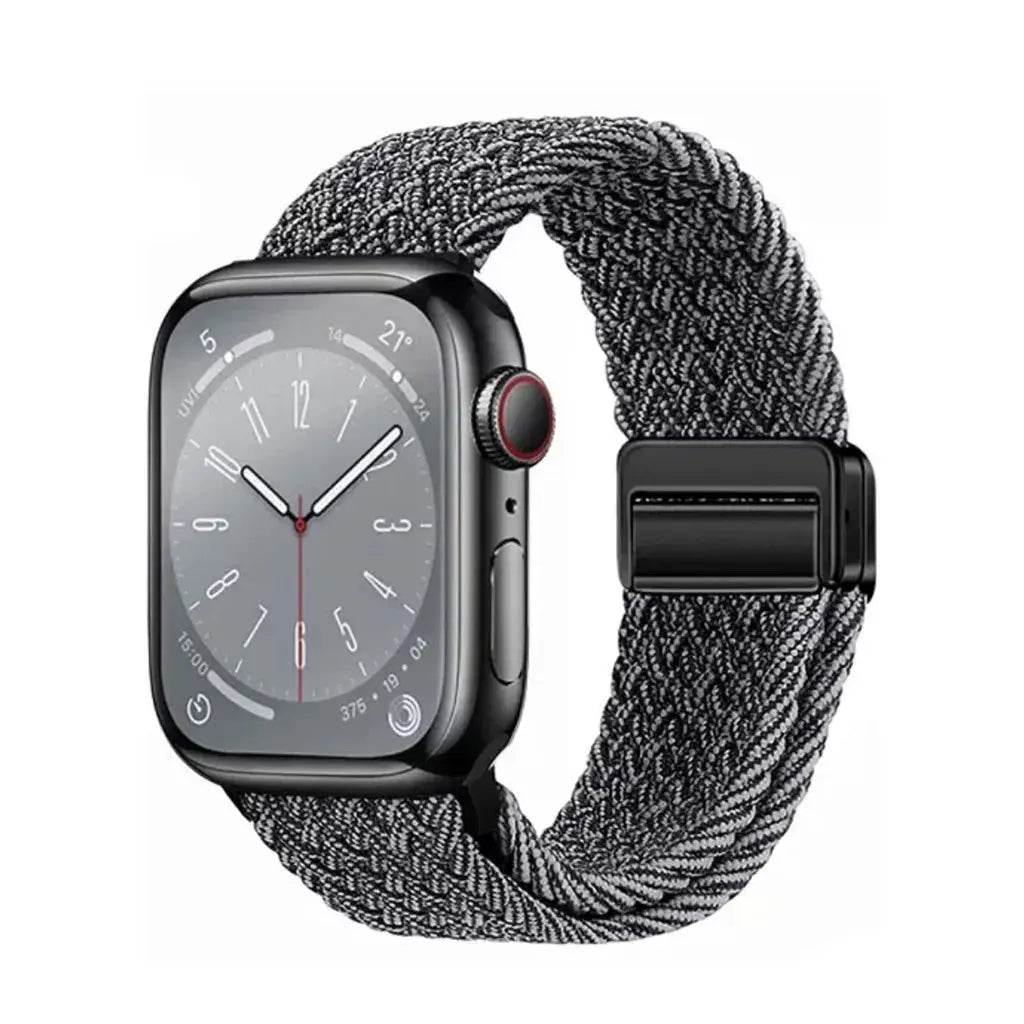 Nylon Braided Band Strap Compatible For Apple Watch S10 46mm 44mm 40mm 45mm 49mm 41mm 38mm iWatch series se 10 7 3 5 6 8 9 Ultra