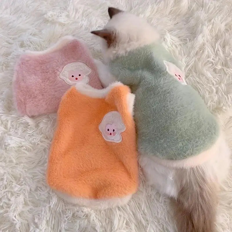 Winter Cat Sweaters and Vests for Kittens and Small Cats Warm Cozy Pet Apparel for Winter