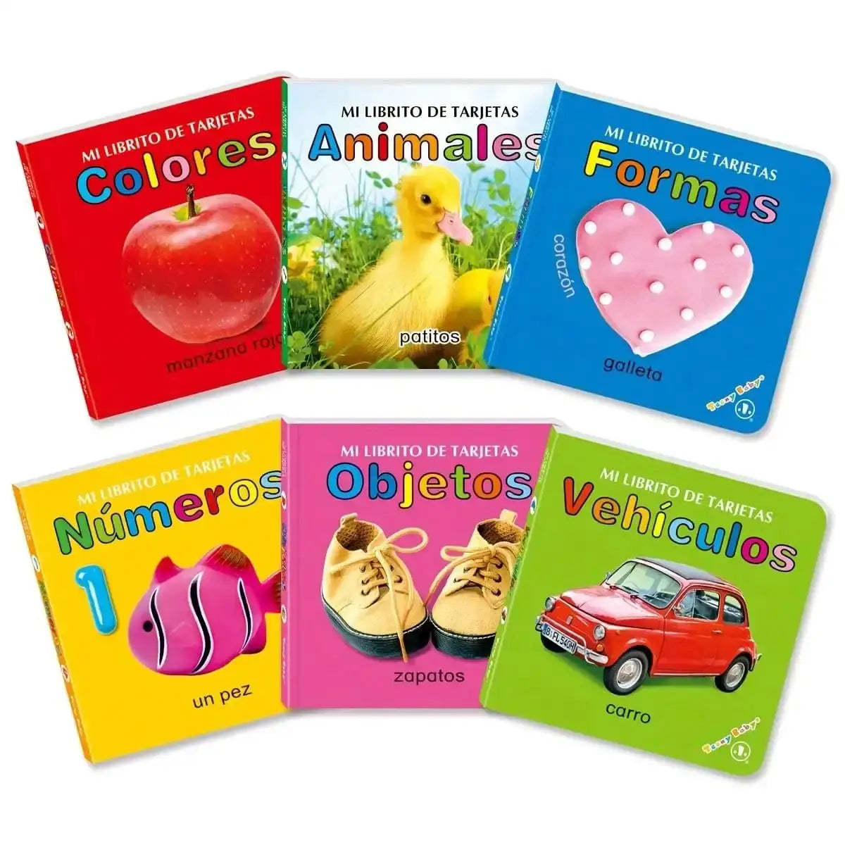 Mi Librito de Tarjetas: 6 coloridos libros para lectura temprana de Simples Market